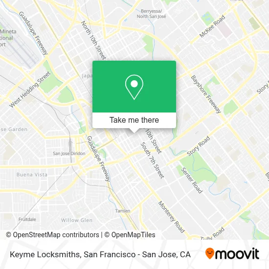 Keyme Locksmiths map