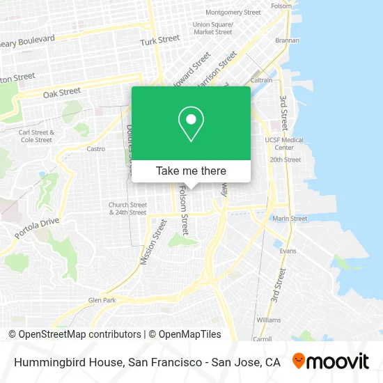 Hummingbird House map