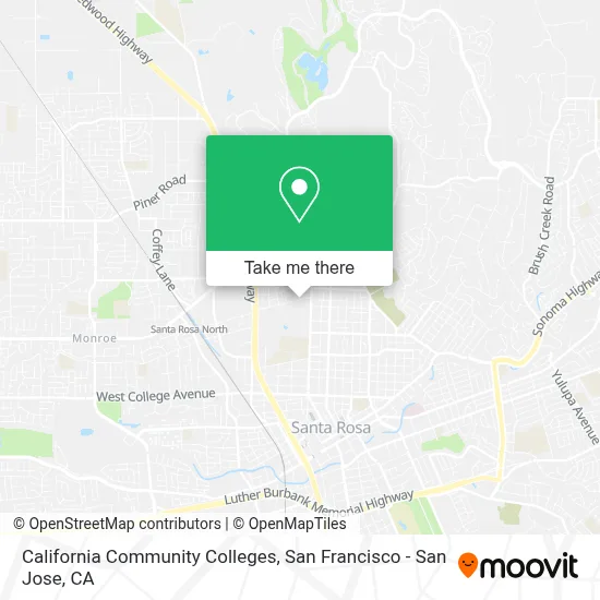 California Community Colleges map