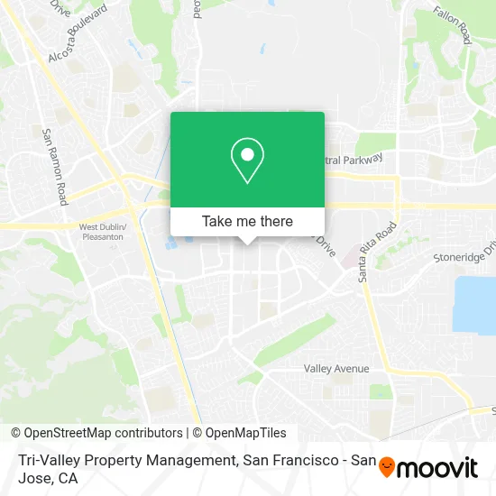 Tri-Valley Property Management map
