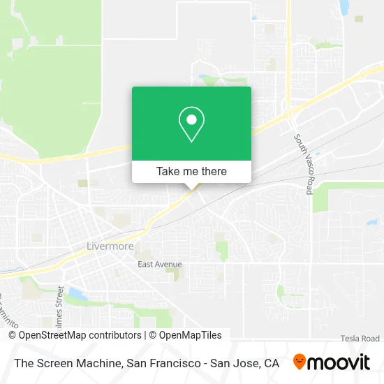 The Screen Machine map