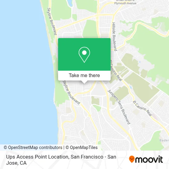 Ups Access Point Location map