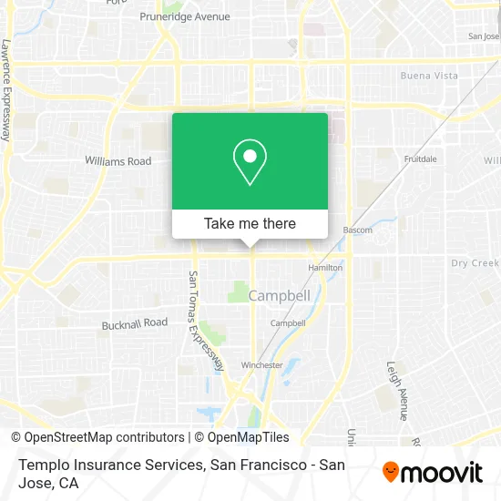 Templo Insurance Services map