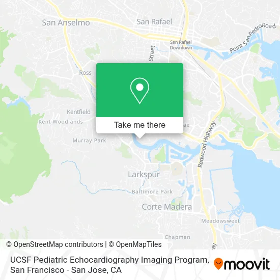 UCSF Pediatric Echocardiography Imaging Program map