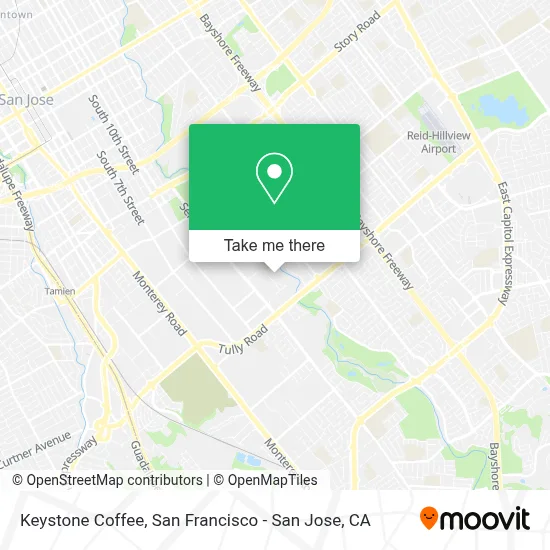 Keystone Coffee map