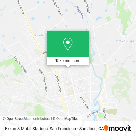 Exxon & Mobil Stations map