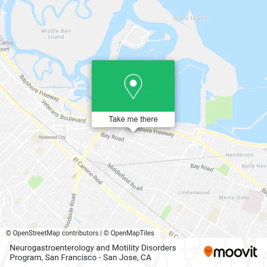 Neurogastroenterology and Motility Disorders Program map