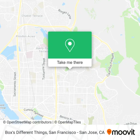 Box's Different Things map