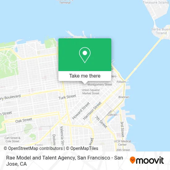 Rae Model and Talent Agency map