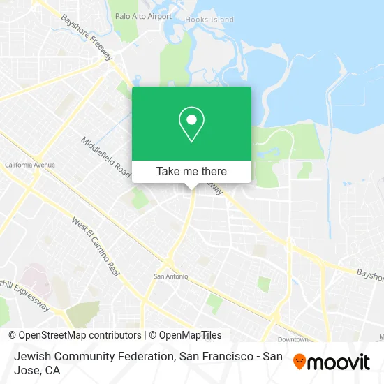 Jewish Community Federation map