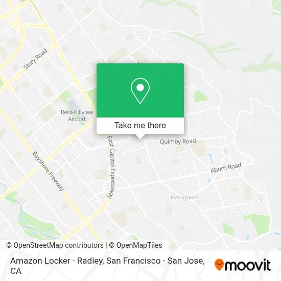 Amazon Locker - Radley map