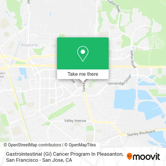 Gastrointestinal (Gi) Cancer Program In Pleasanton map