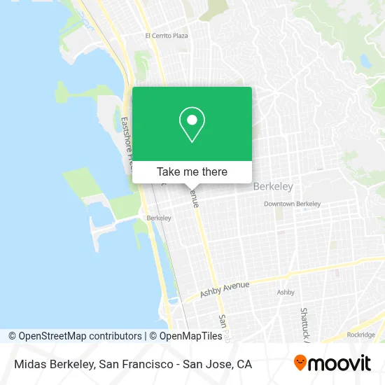 Midas Berkeley map