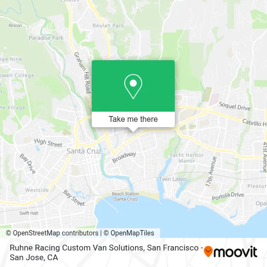 Ruhne Racing Custom Van Solutions map