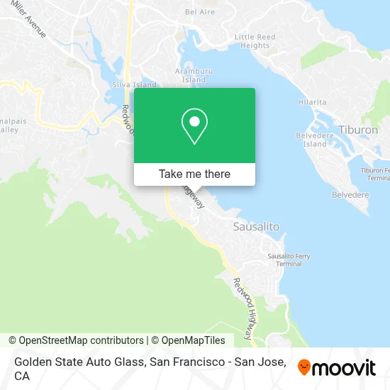 Golden State Auto Glass map