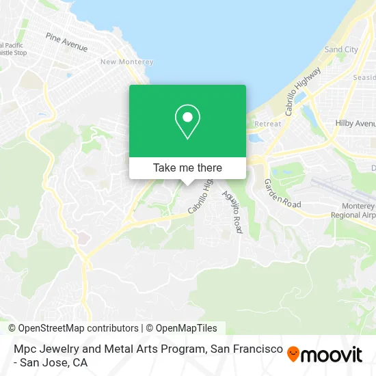 Mpc Jewelry and Metal Arts Program map