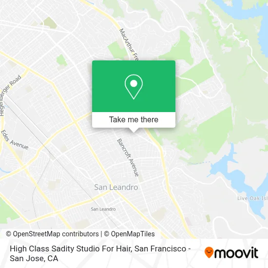 High Class Sadity Studio For Hair map