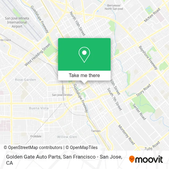 Golden Gate Auto Parts map