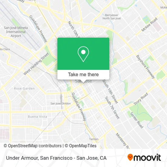 Under Armour map