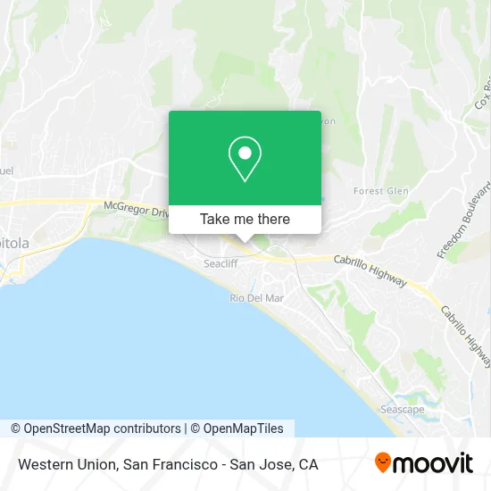 Western Union map