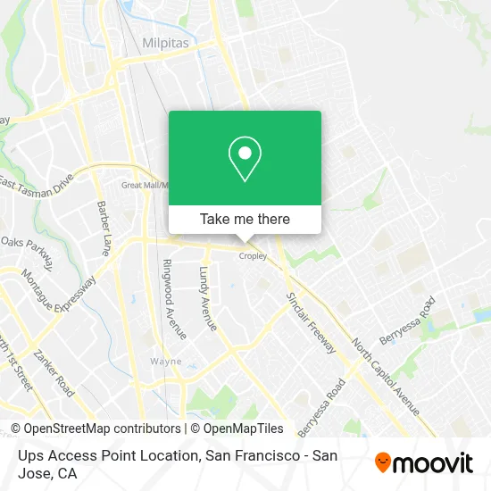 Ups Access Point Location map
