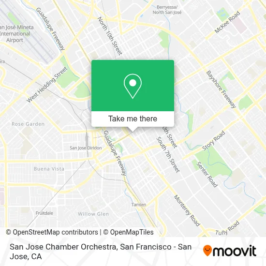 San Jose Chamber Orchestra map