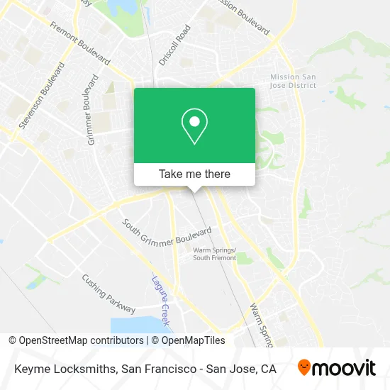 Keyme Locksmiths map