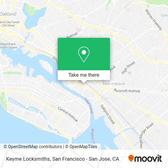 Keyme Locksmiths map