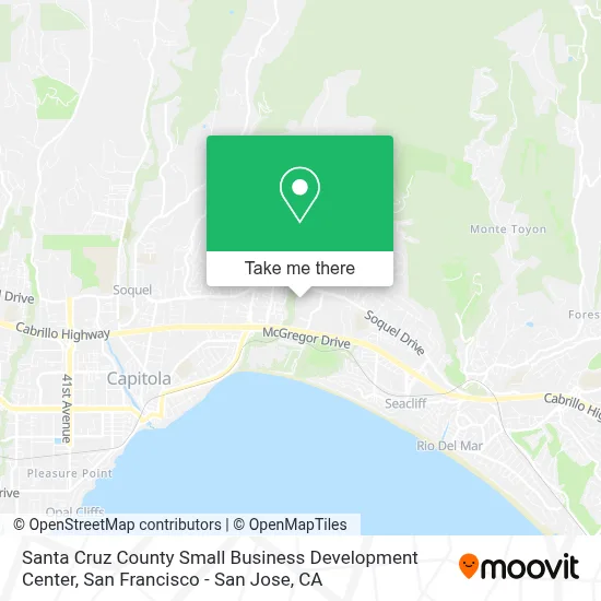 Santa Cruz County Small Business Development Center map