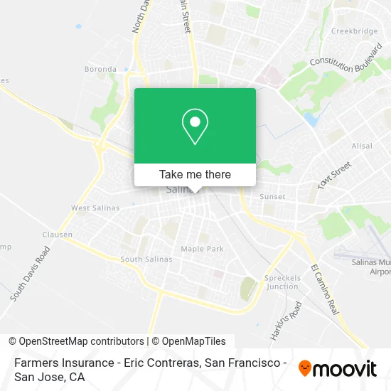 Farmers Insurance - Eric Contreras map