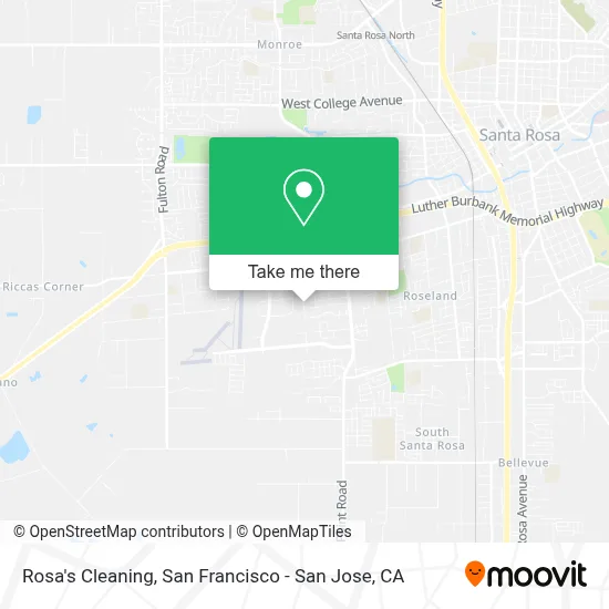 Rosa's Cleaning map