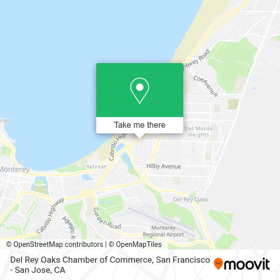 Del Rey Oaks Chamber of Commerce map