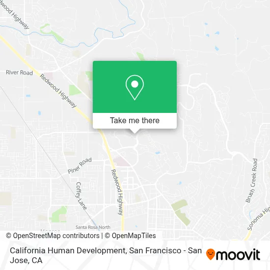 California Human Development map