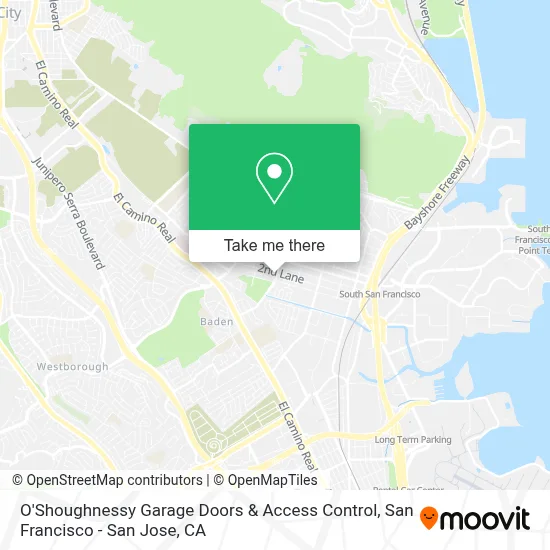O'Shoughnessy Garage Doors & Access Control map