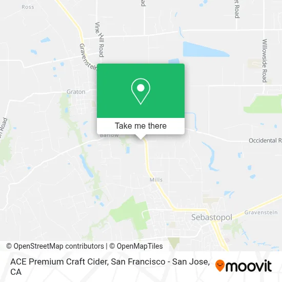 ACE Premium Craft Cider map