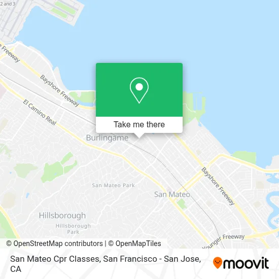 San Mateo Cpr Classes map