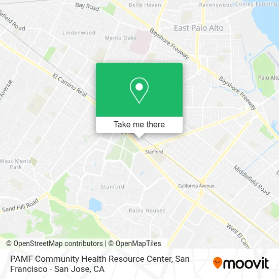 PAMF Community Health Resource Center map