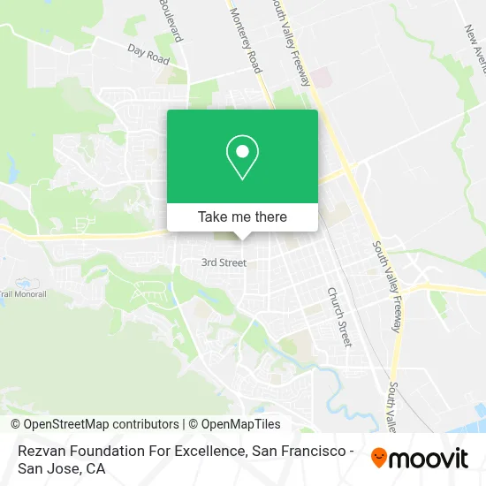 Rezvan Foundation For Excellence map