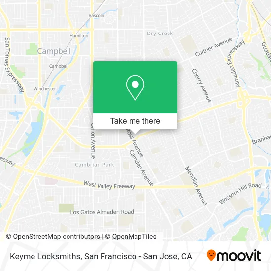 Keyme Locksmiths map