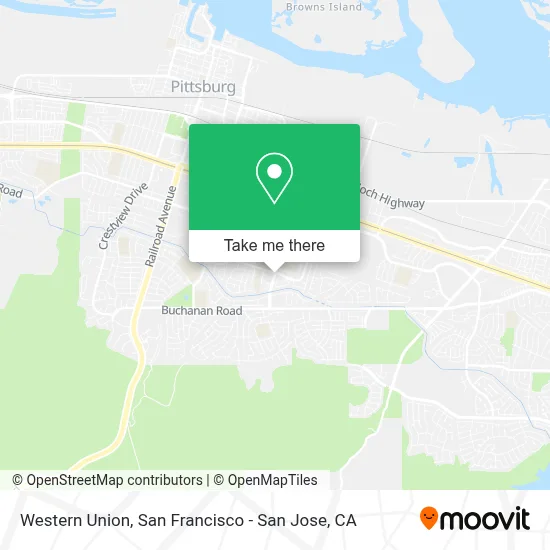 Western Union map