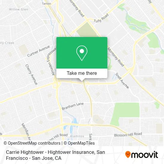 Carrie Hightower - Hightower Insurance map