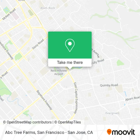 Abc Tree Farms map