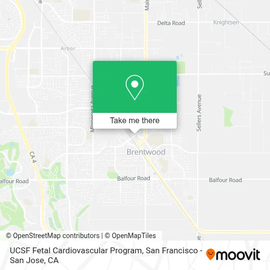 UCSF Fetal Cardiovascular Program map