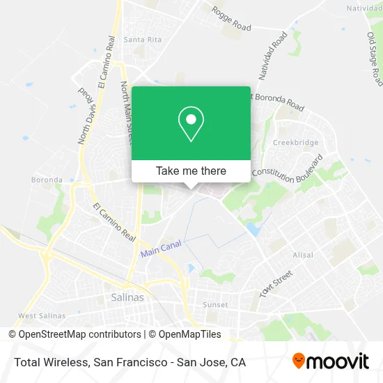 Total Wireless map