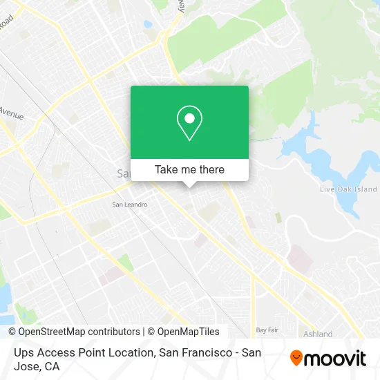 Ups Access Point Location map