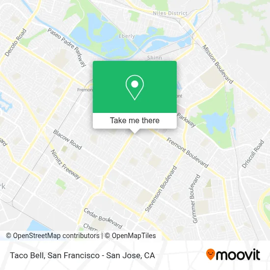 Taco Bell map