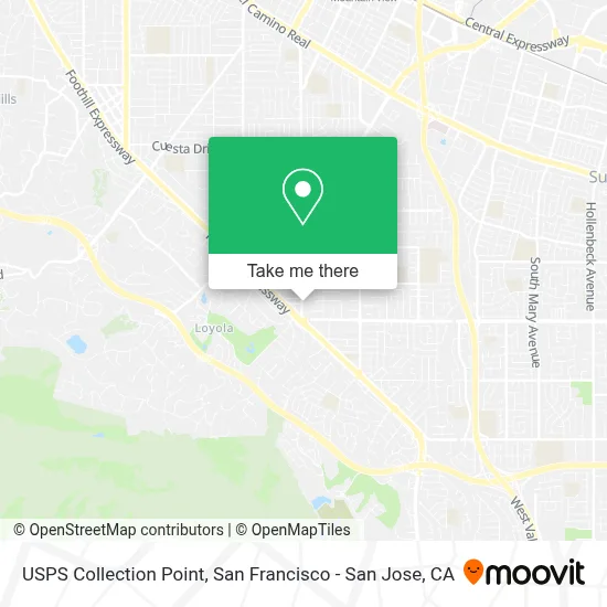 USPS Collection Point map