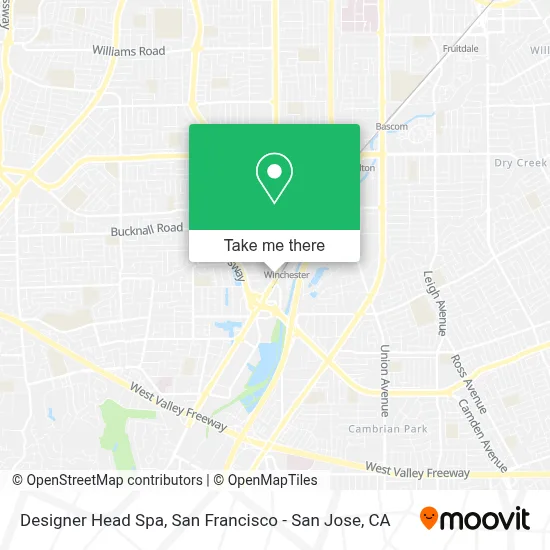 Designer Head Spa map