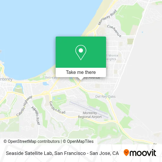 Seaside Satellite Lab map
