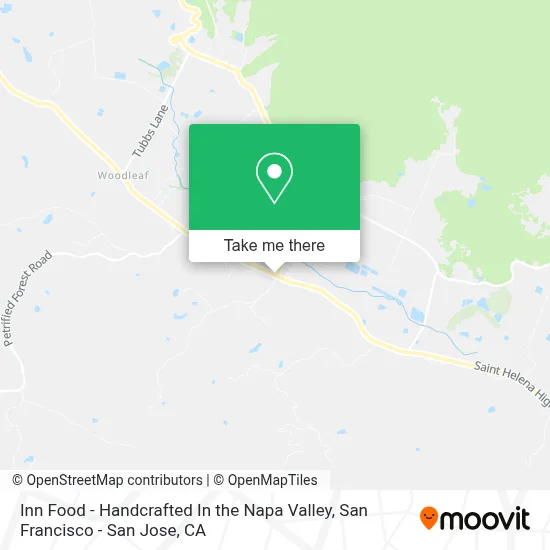 Inn Food - Handcrafted In the Napa Valley map